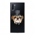 Полупрозрачный дизайнерский пластиковый чехол для Samsung Galaxy Note 10 Прозрачные собаки