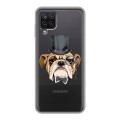 Полупрозрачный дизайнерский силиконовый с усиленными углами чехол для Samsung Galaxy A12 Прозрачные собаки