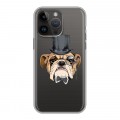Полупрозрачный дизайнерский пластиковый чехол для Iphone 14 Pro Max Прозрачные собаки