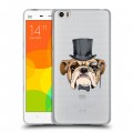 Полупрозрачный дизайнерский пластиковый чехол для Xiaomi Mi Note Прозрачные собаки