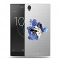 Полупрозрачный дизайнерский пластиковый чехол для Sony Xperia L1 Прозрачные собаки