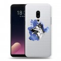 Полупрозрачный дизайнерский пластиковый чехол для Meizu 15 Plus Прозрачные собаки