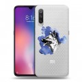 Полупрозрачный дизайнерский силиконовый с усиленными углами чехол для Xiaomi Mi9 Прозрачные собаки