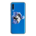 Полупрозрачный дизайнерский пластиковый чехол для Samsung Galaxy A50 Прозрачные собаки