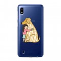Полупрозрачный дизайнерский пластиковый чехол для Samsung Galaxy A10 Прозрачные собаки