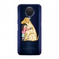 Полупрозрачный дизайнерский силиконовый с усиленными углами чехол для Nokia G20 Прозрачные собаки