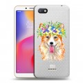 Полупрозрачный дизайнерский пластиковый чехол для Xiaomi RedMi 6A Прозрачные собаки