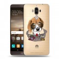 Полупрозрачный дизайнерский пластиковый чехол для Huawei Mate 9 Прозрачные собаки