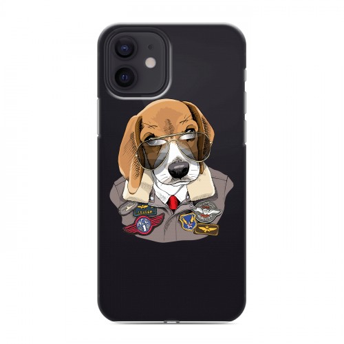 Полупрозрачный дизайнерский силиконовый чехол для Iphone 12 Прозрачные собаки