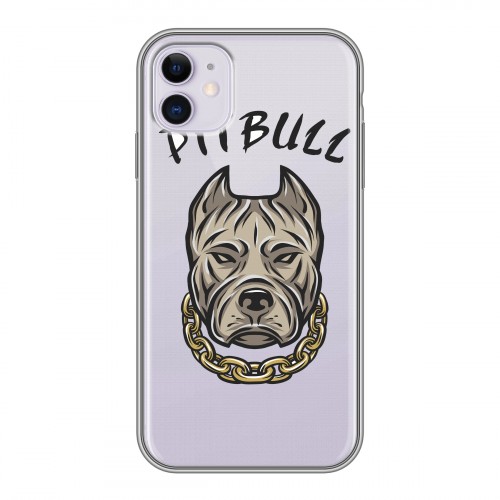 Полупрозрачный дизайнерский пластиковый чехол для Iphone 11 Прозрачные собаки