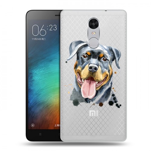 Полупрозрачный дизайнерский силиконовый чехол для Xiaomi RedMi Pro Прозрачные собаки