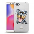 Полупрозрачный дизайнерский пластиковый чехол для Xiaomi RedMi 6A Прозрачные собаки