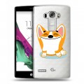 Полупрозрачный дизайнерский пластиковый чехол для LG G4 S Прозрачные собаки