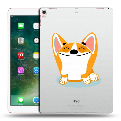 Полупрозрачный дизайнерский пластиковый чехол для Ipad Pro 10.5 Прозрачные собаки