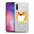 Полупрозрачный дизайнерский силиконовый с усиленными углами чехол для Xiaomi Mi9 Прозрачные собаки