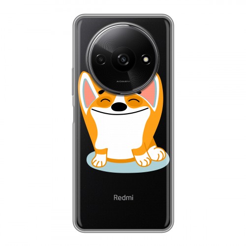 Полупрозрачный дизайнерский силиконовый чехол для Xiaomi RedMi A3 Прозрачные собаки