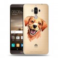 Полупрозрачный дизайнерский пластиковый чехол для Huawei Mate 9 Прозрачные собаки