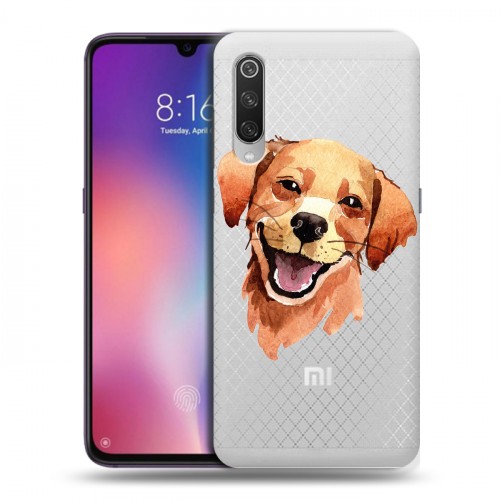 Полупрозрачный дизайнерский силиконовый с усиленными углами чехол для Xiaomi Mi9 Прозрачные собаки