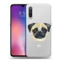 Полупрозрачный дизайнерский силиконовый с усиленными углами чехол для Xiaomi Mi9 Прозрачные собаки