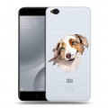 Полупрозрачный дизайнерский пластиковый чехол для Xiaomi Mi5C Прозрачные собаки