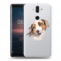 Полупрозрачный дизайнерский пластиковый чехол для Nokia 8 Sirocco Прозрачные собаки