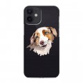 Полупрозрачный дизайнерский пластиковый чехол для Iphone 12 Mini Прозрачные собаки