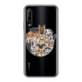 Полупрозрачный дизайнерский силиконовый чехол для Huawei Y9s Прозрачные собаки