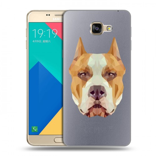 Полупрозрачный дизайнерский пластиковый чехол для Samsung Galaxy A9 Прозрачные собаки