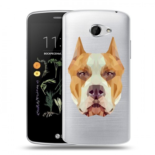 Полупрозрачный дизайнерский пластиковый чехол для LG K5 Прозрачные собаки