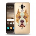 Полупрозрачный дизайнерский пластиковый чехол для Huawei Mate 9 Прозрачные собаки