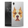 Полупрозрачный дизайнерский пластиковый чехол для Sony Xperia L1 Прозрачные собаки