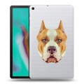 Полупрозрачный дизайнерский силиконовый чехол для Samsung Galaxy Tab A 10.1 (2019) Прозрачные собаки