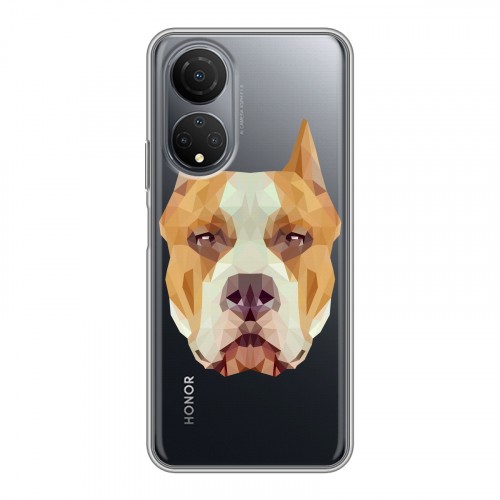 Полупрозрачный дизайнерский силиконовый чехол для Huawei Honor X7 Прозрачные собаки