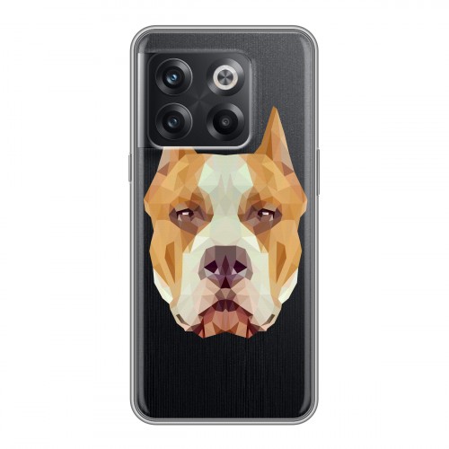 Полупрозрачный дизайнерский пластиковый чехол для OnePlus 10T Прозрачные собаки