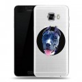 Полупрозрачный дизайнерский пластиковый чехол для Samsung Galaxy C5 Прозрачные собаки