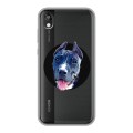 Полупрозрачный дизайнерский пластиковый чехол для Huawei Honor 8s Прозрачные собаки