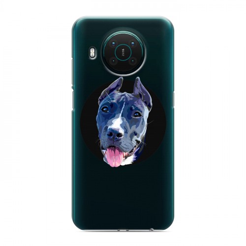 Полупрозрачный дизайнерский пластиковый чехол для Nokia X10 Прозрачные собаки