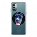 Полупрозрачный дизайнерский пластиковый чехол для Nokia G11 Прозрачные собаки