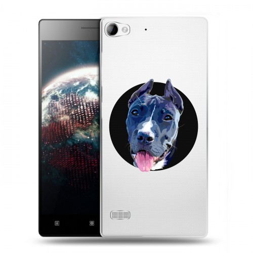 Полупрозрачный дизайнерский силиконовый чехол для Lenovo Vibe X2 Прозрачные собаки