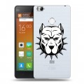 Полупрозрачный дизайнерский пластиковый чехол для Xiaomi Mi4S Прозрачные собаки