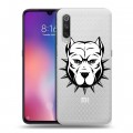 Полупрозрачный дизайнерский силиконовый с усиленными углами чехол для Xiaomi Mi9 Прозрачные собаки