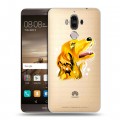 Полупрозрачный дизайнерский пластиковый чехол для Huawei Mate 9 Прозрачные собаки