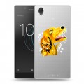 Полупрозрачный дизайнерский пластиковый чехол для Sony Xperia L1 Прозрачные собаки