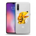 Полупрозрачный дизайнерский силиконовый с усиленными углами чехол для Xiaomi Mi9 Прозрачные собаки