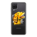 Полупрозрачный дизайнерский пластиковый чехол для Samsung Galaxy A12 Прозрачные собаки