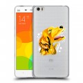 Полупрозрачный дизайнерский пластиковый чехол для Xiaomi Mi Note Прозрачные собаки