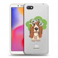 Полупрозрачный дизайнерский пластиковый чехол для Xiaomi RedMi 6A Прозрачные собаки