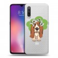 Полупрозрачный дизайнерский силиконовый с усиленными углами чехол для Xiaomi Mi9 Прозрачные собаки