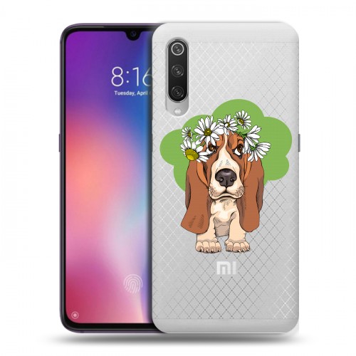 Полупрозрачный дизайнерский силиконовый с усиленными углами чехол для Xiaomi Mi9 Прозрачные собаки