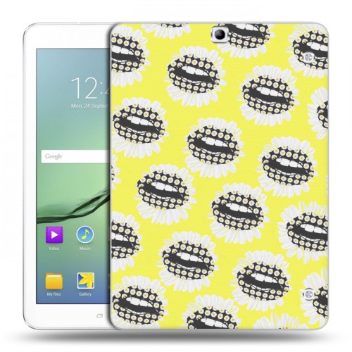 Дизайнерский силиконовый чехол для Samsung Galaxy Tab S2 9.7 Ромашковый мир